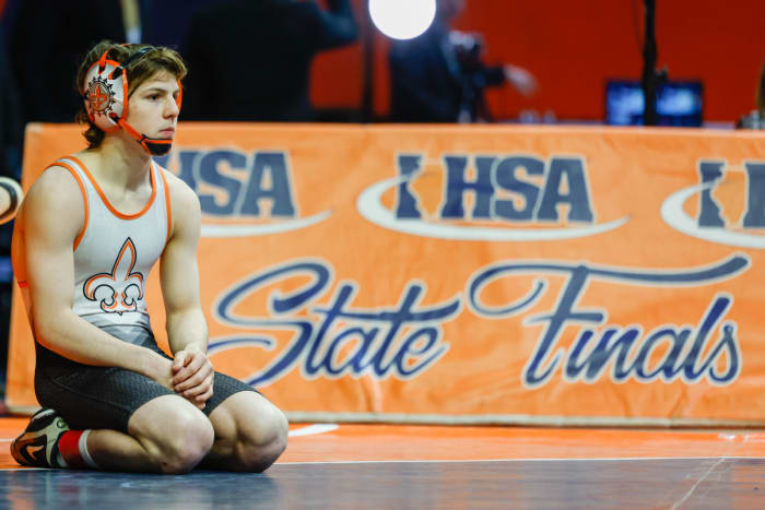 Ben Davino St. Charles East Illinois wrestling championships February 18 2023 Nate Latsch 25895